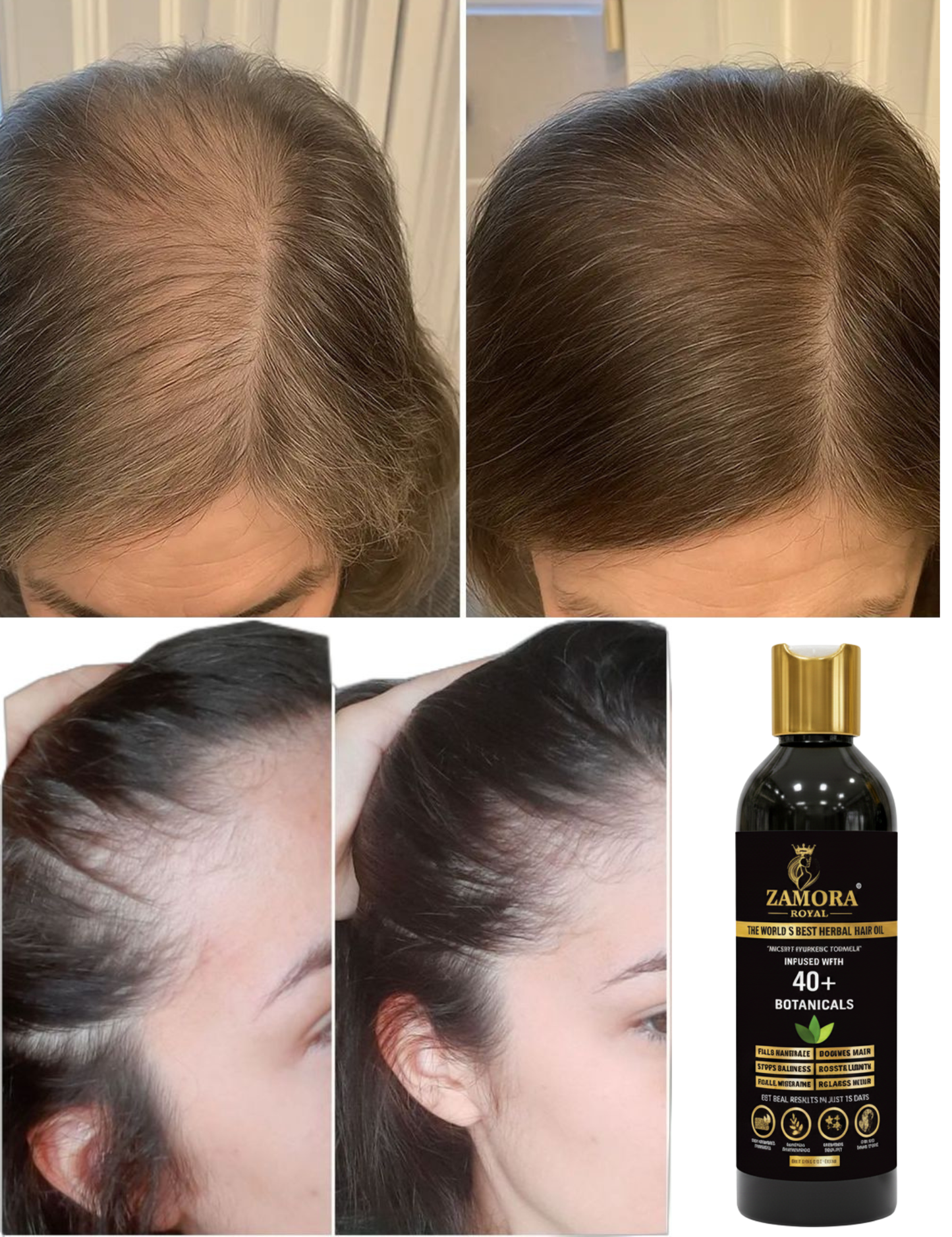 Zamora Royal Best Organic Hair Oil With Neem Wood Comb